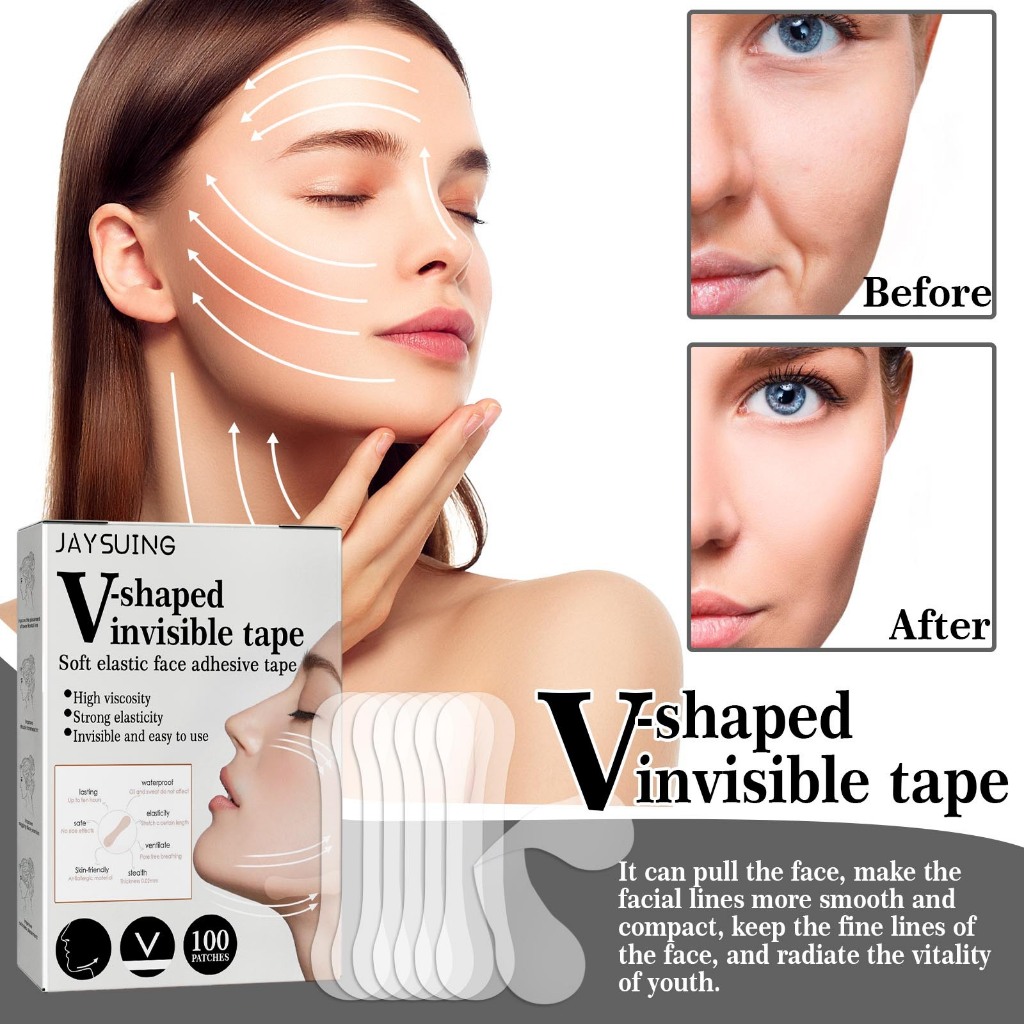100Pcs Adesivos Invisívels Para Levantamento Facial/Adesivo De Rosto/Iluminar O
