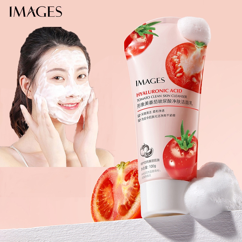 Ácido Hialurônico de Tomate , Limpeza Profunda , Suave , Espuma de Lavagem Facial , Limpa Os Poros , Melhora o Embotamen — R$ 28,99 em Shopee