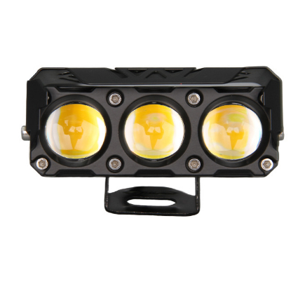 Farol LED Triplo para Moto com Luz Alta e Baixa Impermeavel para Motocicleta Eletrica em Oferta na Shopee