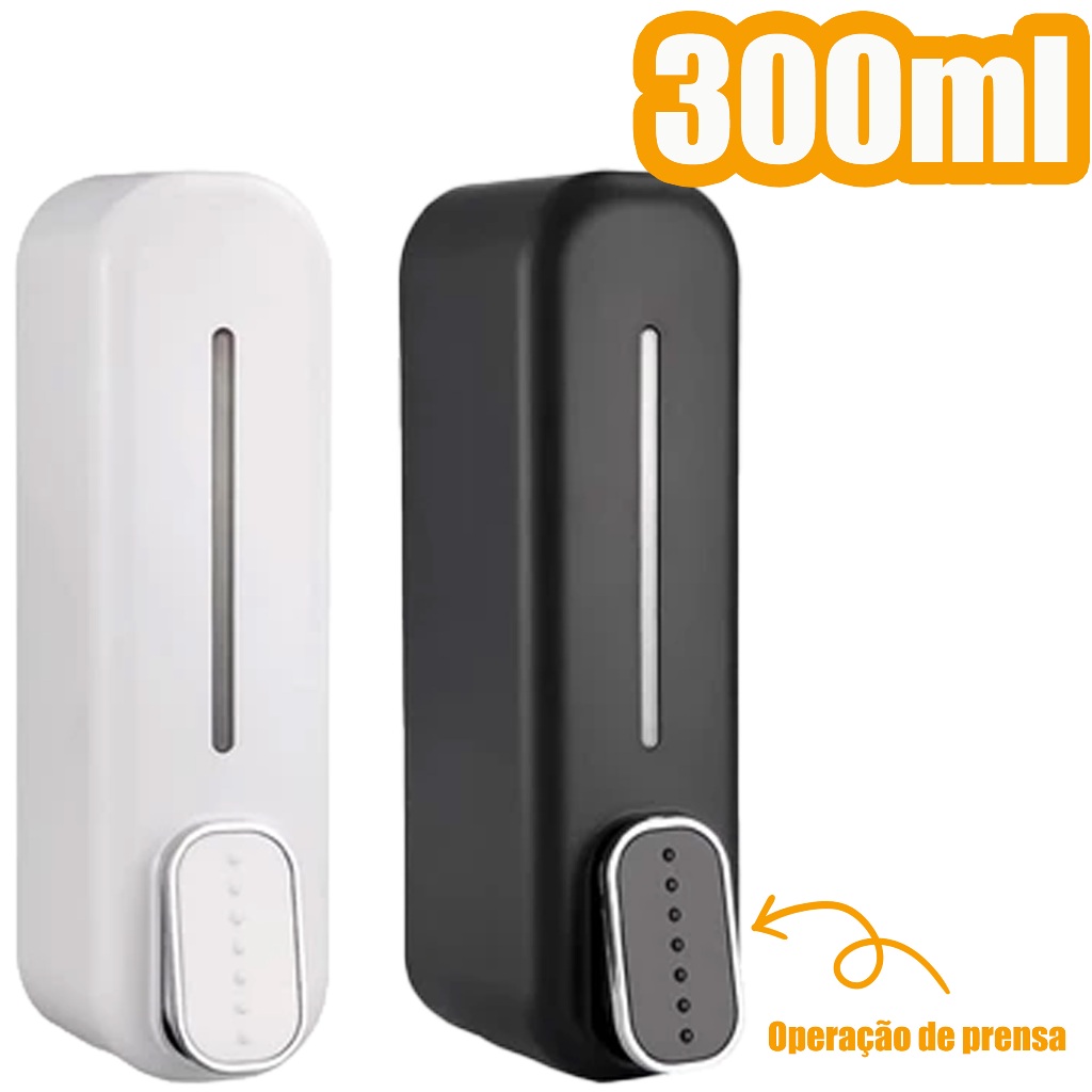 Dispensador De Sabão Manual Montado Na Parede , Gel Para As Mãos , Recipientes Líquidos Sabonete , Shampoo , Condic em Oferta na Shopee