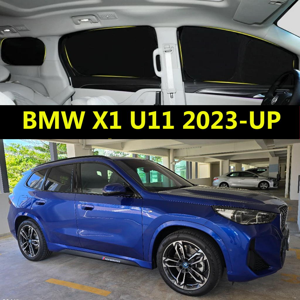 Pára-Sol Do Carro Para BMW X1 U11 2023-UP Totalmente Blackout Cortina De Proteção Solar Privacidade Janela Lateral Anti-