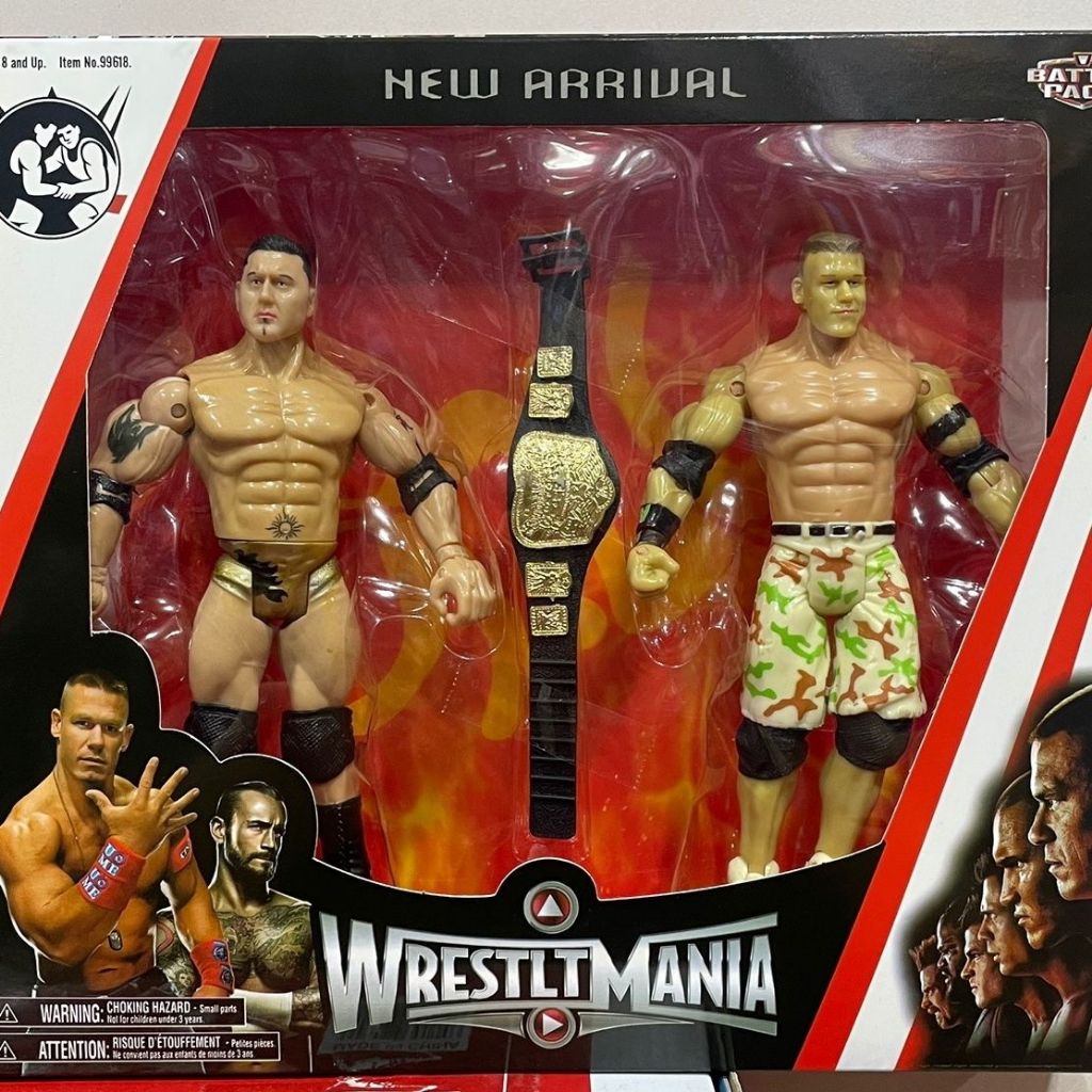 Conjunto De Figuras De Ação De Luta Livre Estilo WWE Undertaker Rey Mysterio Batista Randy Orton E John Cena — imagem 2 de 2