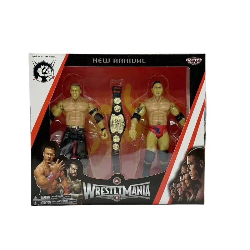 Conjunto De Figuras De Ação De Luta Livre Estilo WWE Undertaker Rey Mysterio Batista Randy Orton E John Cena