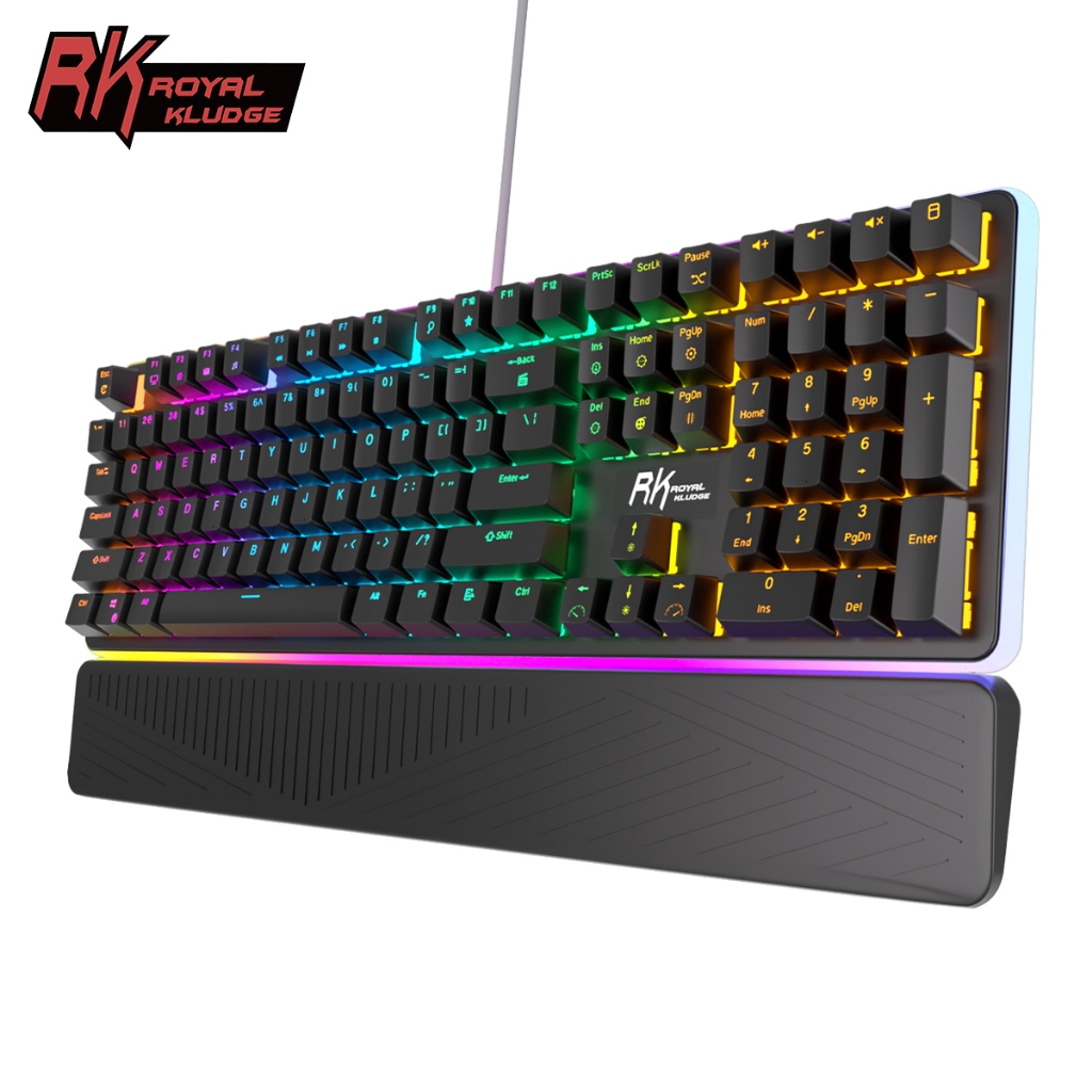 Royal Kludge RK918 Teclado Mecânico Com em Oferta na Shopee