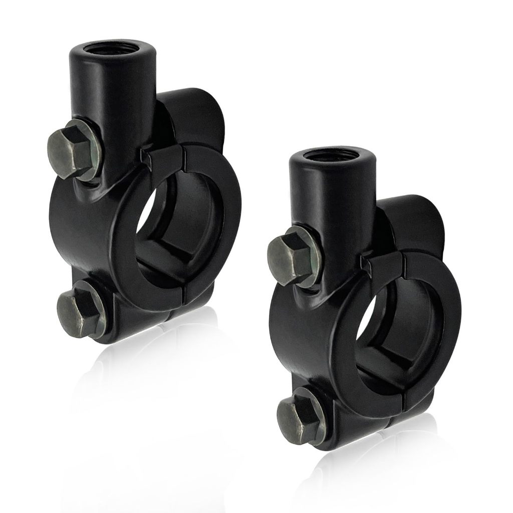 Kit 2 com Adaptador Braçadeira de Suporte para Espelho para Guidão de Bike/Moto