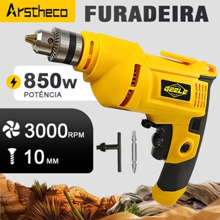 110V/220V Furadeira Parafusadeira De  850w 3000RPM Com Acessórios em Oferta na Shopee