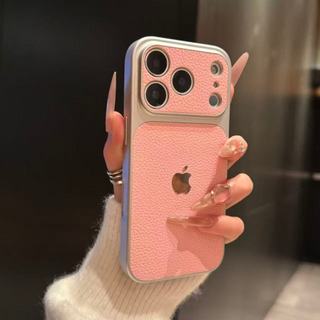 Luxo Litchi Modelado Couro Caso De Telefone Para iPhone 11 12 13 14 15 16 17 18 Pro Max Negócios À Prova De Choque Capa