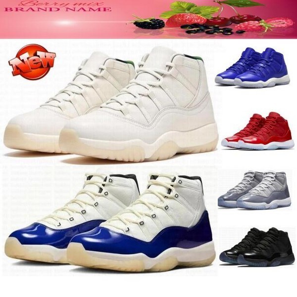 Tênis De Basquete air 11 Masculino Feminino sapato esporte verde Tamanho 37-46