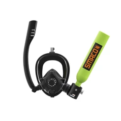 Tanque De Mergulho TUDIVING-0.5L | Pulmonar Portátil Com Compressor De Ar Máx . 3000 PSI Suporte Para Respiração De 6 A