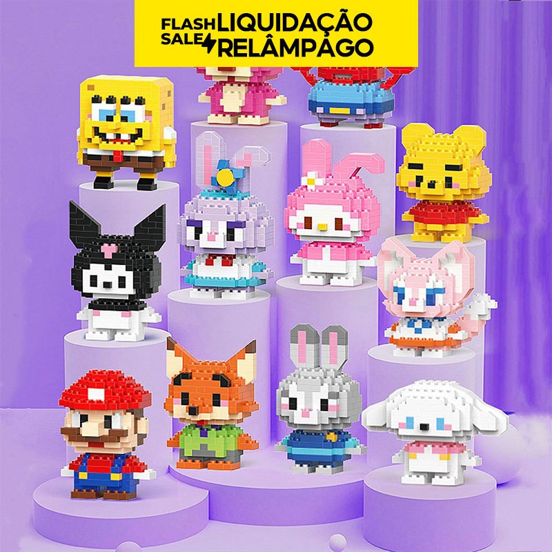 🔥LIQUIDAÇÃO RELÂMPAGO Blocos de Montar Mini Zootopia Personagens Desenho Animado Brinquedo Educativo