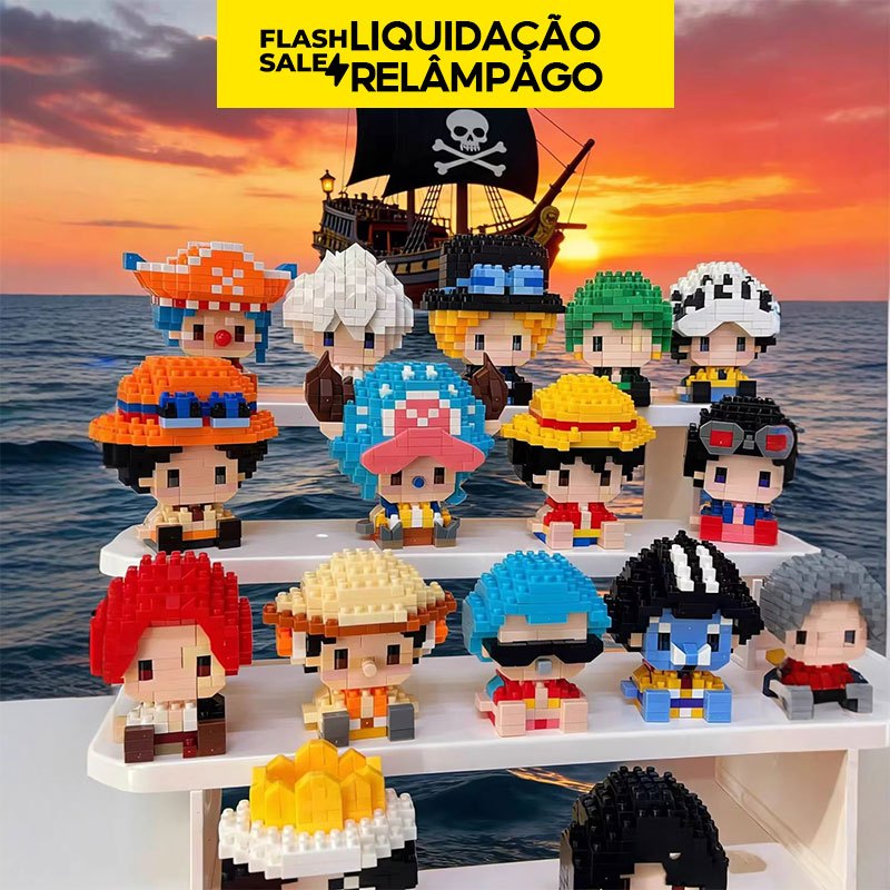 Blocos de Montar One Piece Zootopia Educativo