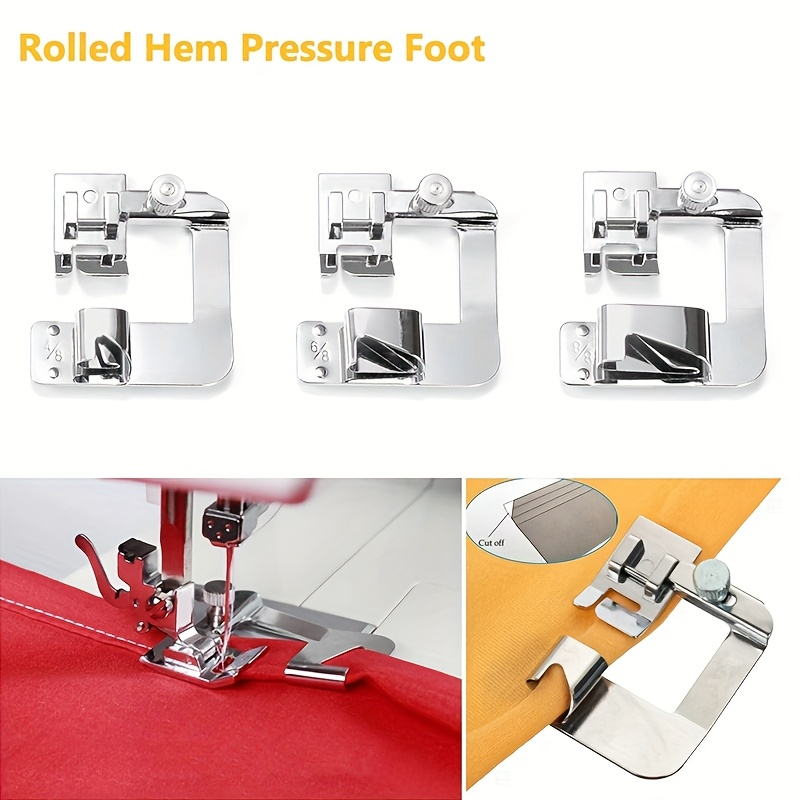 12mm 19mm 25mm 3/4/6 mm Maquinas Doméstica Sapatas Calcador Bainha E Barra em Oferta na Shopee