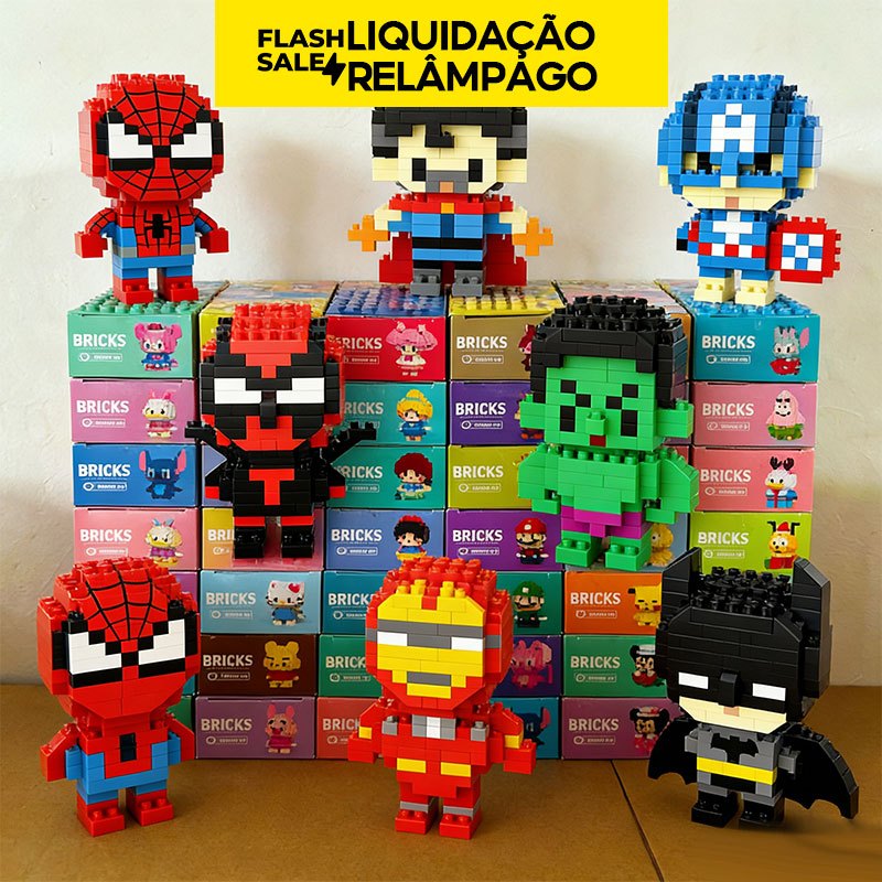 🔥LIQUIDAÇÃO RELÂMPAGO Brinquedo de Montar Batman One Piece Blocos Educativos Presente Menino