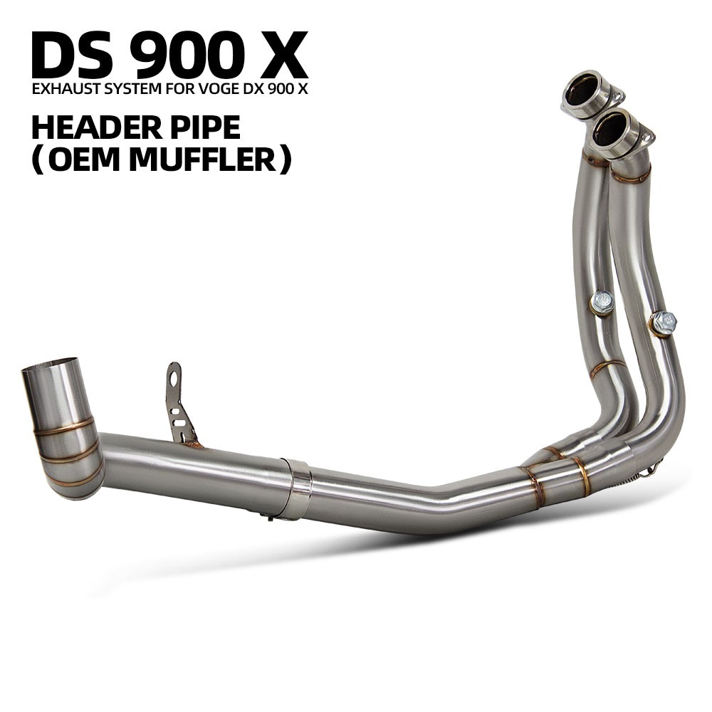 Tubo De Cabeçalhos De Escape 900DS Para VOGE DS900X 900X Kit De Motocicleta Coletor Compatível OEM Silenciador900ds Esca