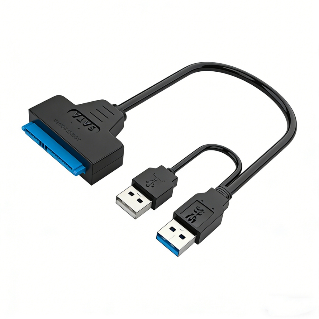 Cabo Adaptador Usb Duplo 3.0 Sata Dual + usb 2,0 12v 2a Hd