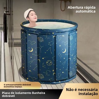 Banheira SPA Dobrável Para Adultos – 254 Litros , Estilo Ofuro Portátil , 70cm Com Drenagem Rápida em Oferta na Shopee