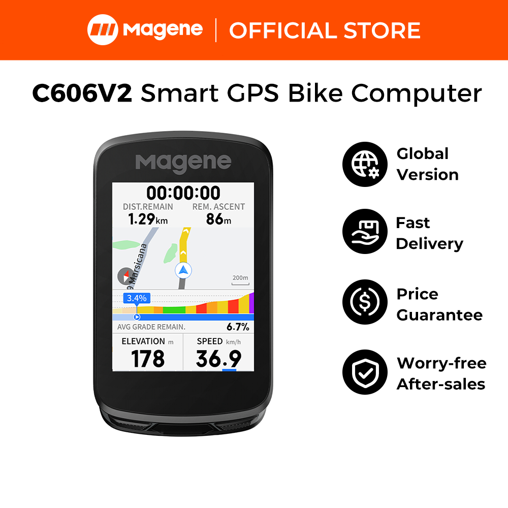 Magene C606 V2 Smart GPS Bike Computer Multi-Scenário ClimbPro Strava Segmentos Ciclismo Dinâmica Wi-Fi E Transferência 