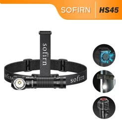 Sofirn HS45 3200LM Farol De Resfriamento Ativo 21700 Recarregável 1500lm Estável 2.5H IPX6 Lanterna À Prova D'água