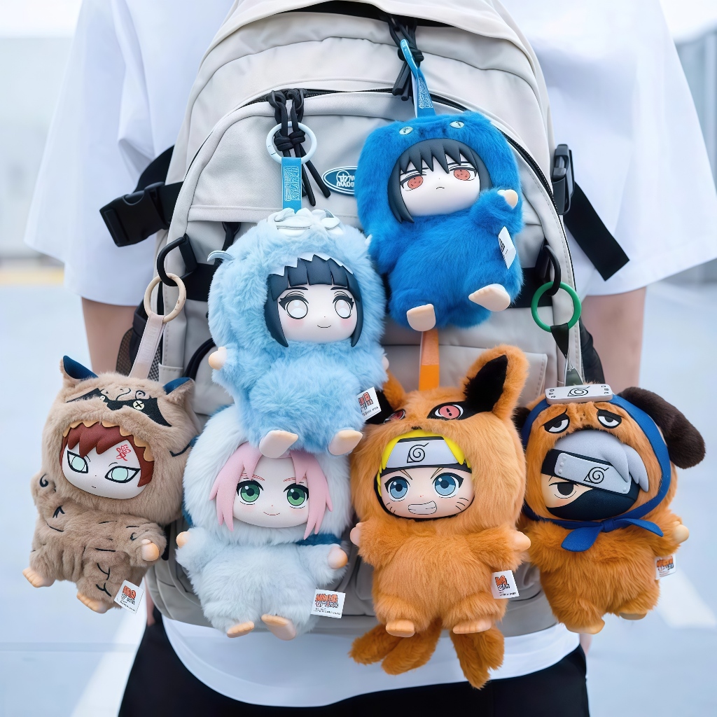Naruto Chaveiro De Pelúcia Naruto Uzumaki Cartoon Anime Caixa Surpresa Para mochilas