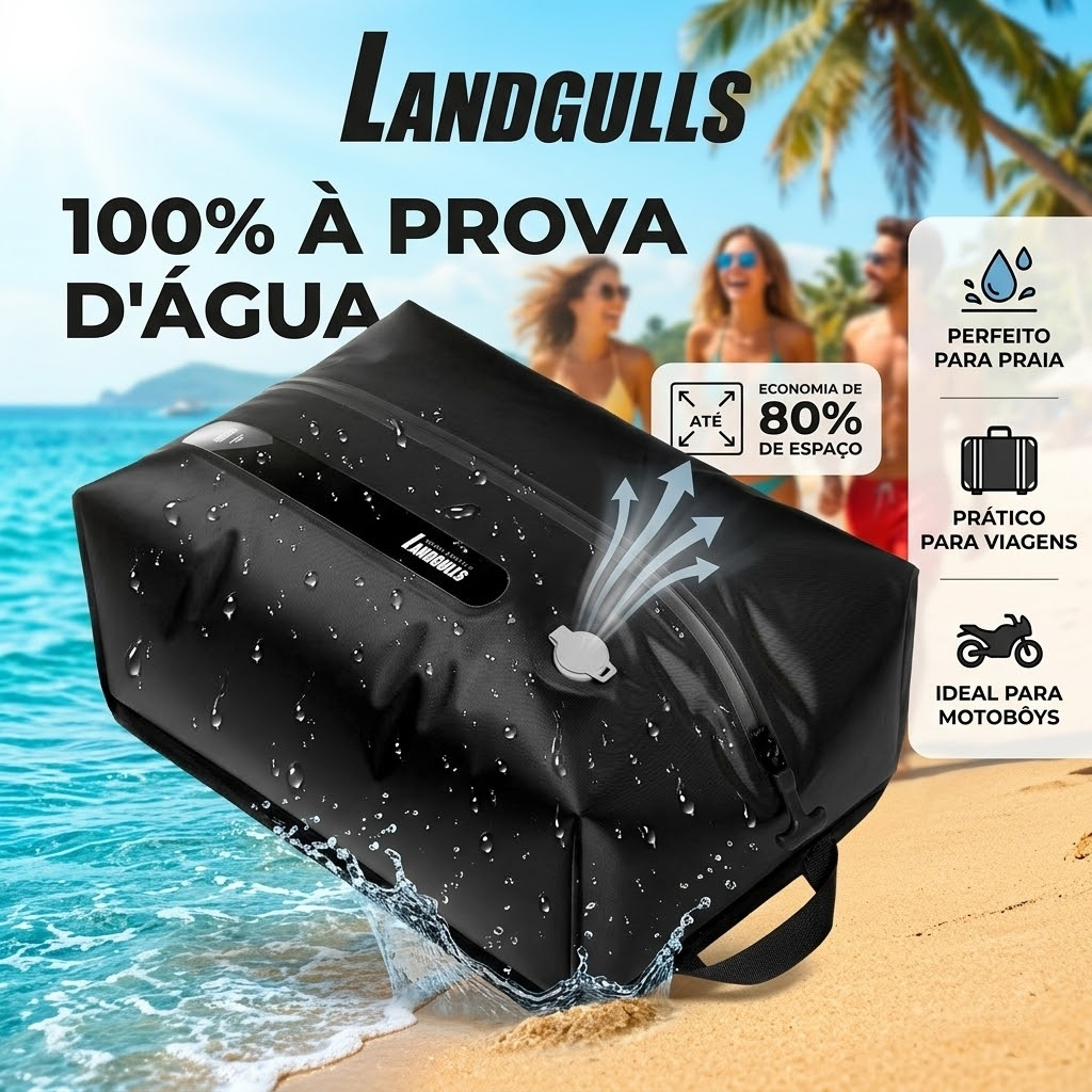 Saco a Vácuo Organizador de Mala Bagagem Viagem Impermeável Compressão Roupas Premium Preto em Oferta na Shopee