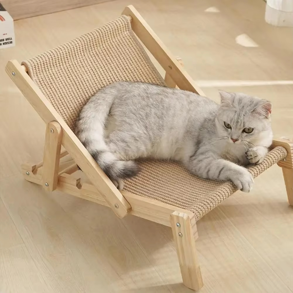 Arranhador de Gato em Sisal Estilo Sofá para Relaxar 3 Niveis De Altura Entreterimento Para Pet