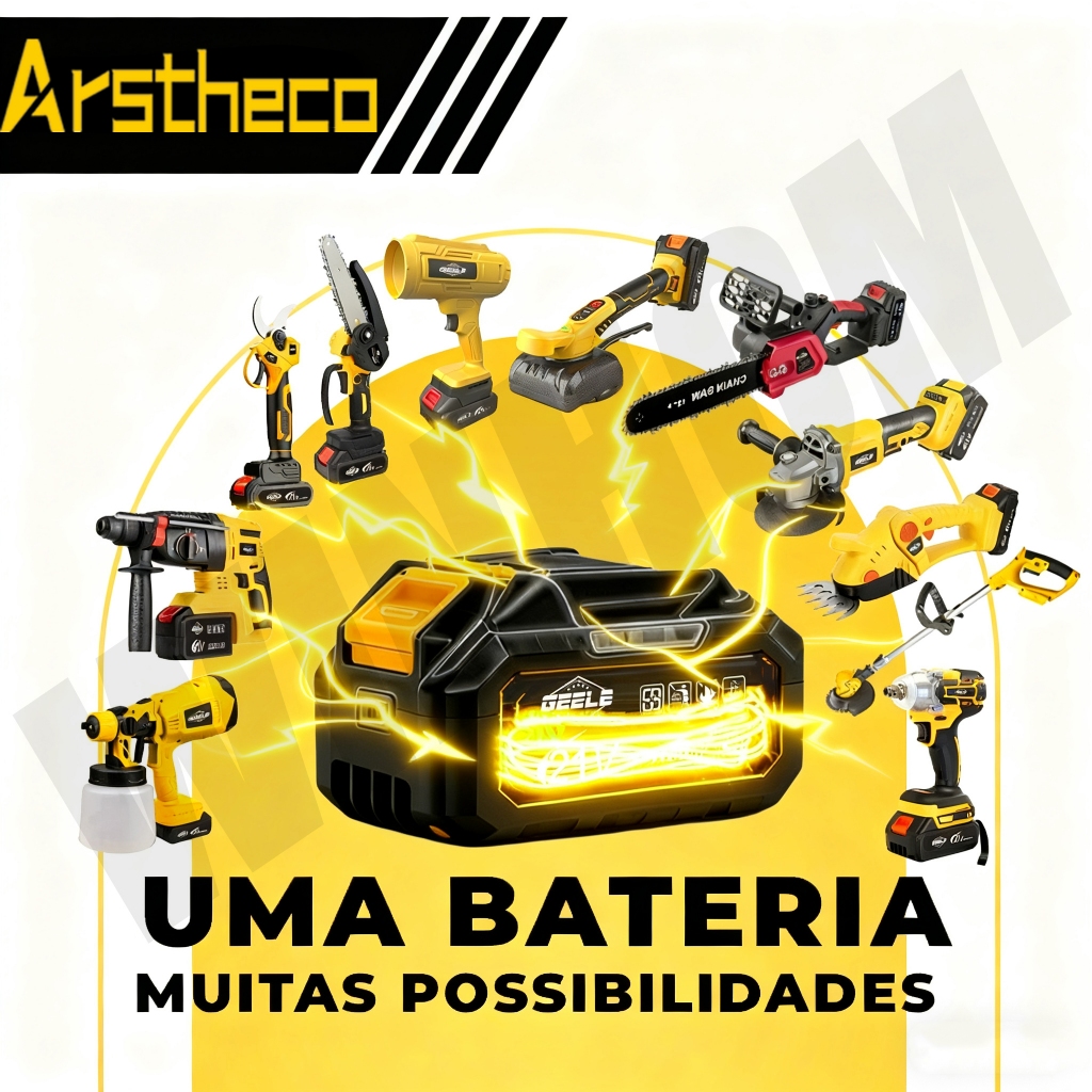 Bateria Makita 21v 6500/13000mah Compativel-alta Performance em Oferta na Shopee