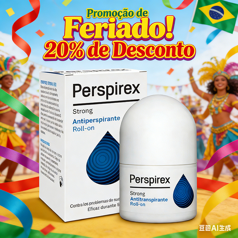 Desodorante de longa duração!Rollerball Antitranspirante Perspirex