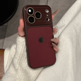 Luxo iPhone 17 16 Pro Max , 15 14 13 Capa De Couro Estilo Minimalista Telefone em Oferta na Shopee