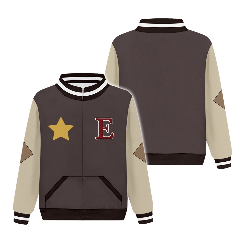 Crianças A Coruja Cosplay Casa Luz Noceda Moletom Com Capuz Uniforme De Beisebol 3D Impresso Zip Up Jaqueta Casaco