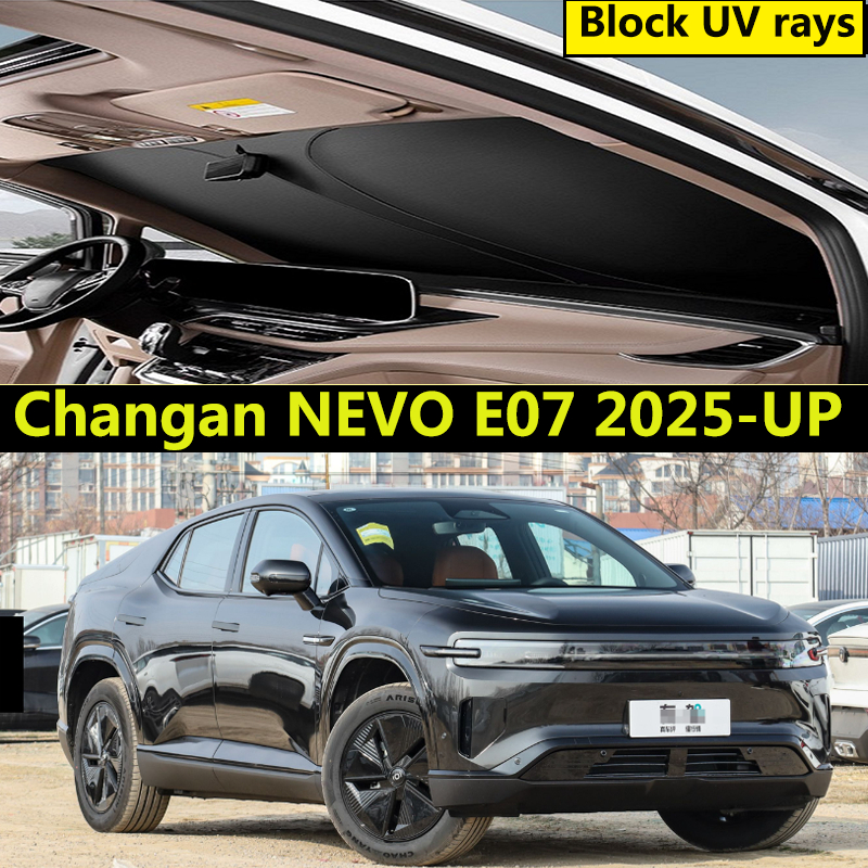 Pára-Brisa Do Carro Sol Para Changan NEVO E07 2025-UP Interior Placa De Sombreamento Dianteiro Luz Escudo Proteção Solar