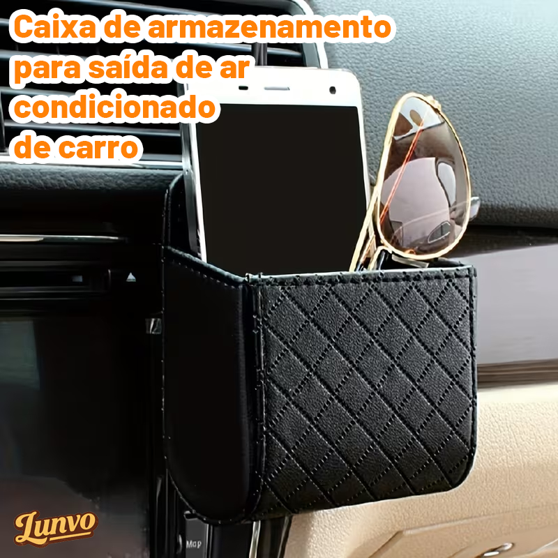 1Pc Saco De Armazenamento Do Carro Saída Ar Detritos Saco Para Chave Do Telefone Móvel óculos