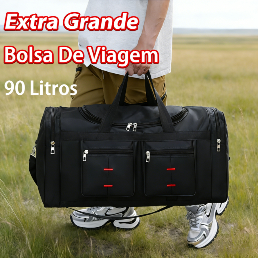 Bolsa de bagagem de viagem grande de Nylon 90l