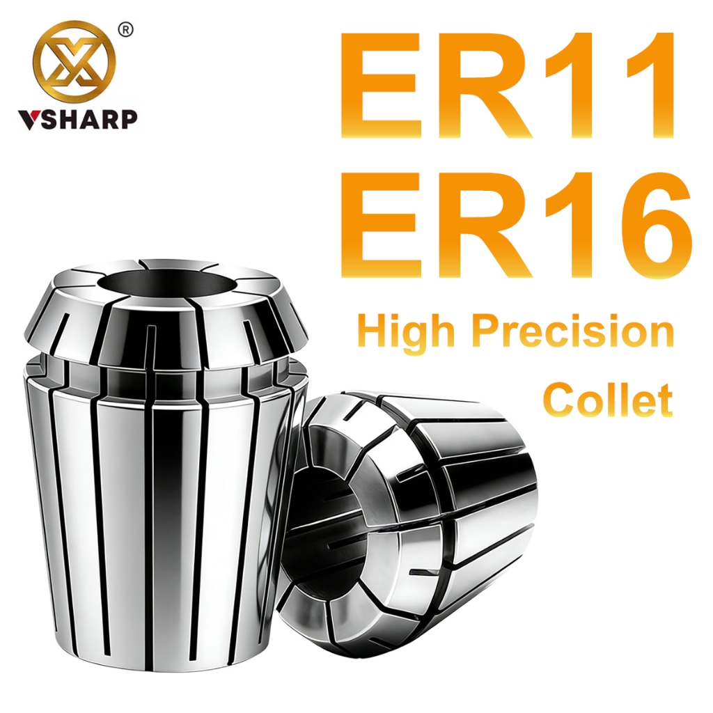 HRC40 ° CNC ER11 ER16 Pinça 3mm-10mm Elástica Mandril Peças Da Máquina De Gravura Torno
