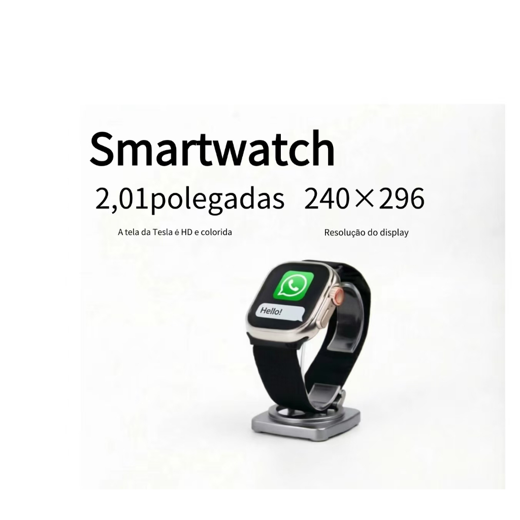 Novo estilo de relógio inteligente W29 compatível com sistema iOS e Android, incluindo 3 pulseiras originais e capas pro