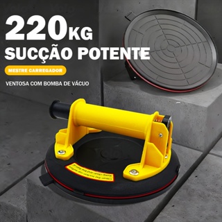 Ventosa Profissional com Manômetro Sucção Vácuo Porcelanato Vidro — Despacho Imediato Até 220kg em Oferta na Shopee