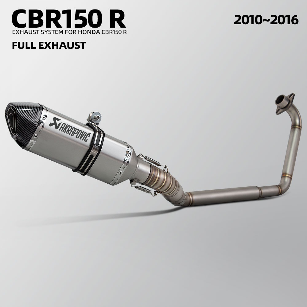 Para Honda CBR150R CBR125R 2010-2016 Sistema Completo De Escape Da Motocicleta Modificar Coletor Akrapovic Silenciador