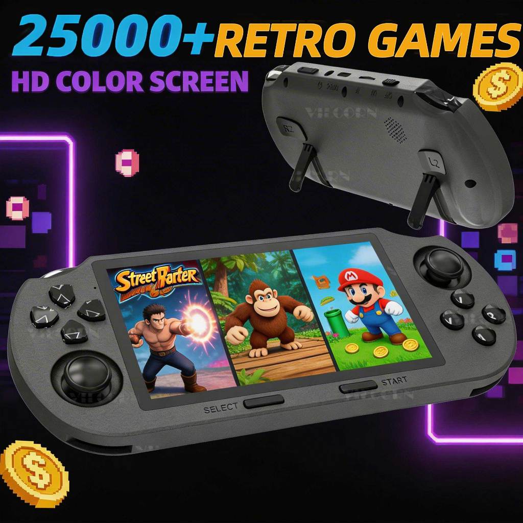 Novo SF3000 Portátil Console De Jogos Bolso Jogador De Videogame 25000 Para PS1 SFC Gameboy Máquina Presente