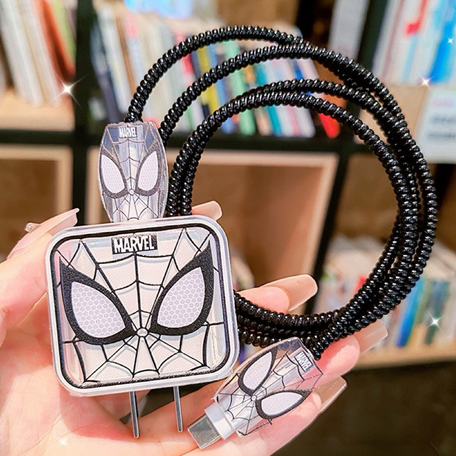Capa Protetora Para iPhone 16 Com Carregador , Compatível Apple 17 Classic Black Spider-Man