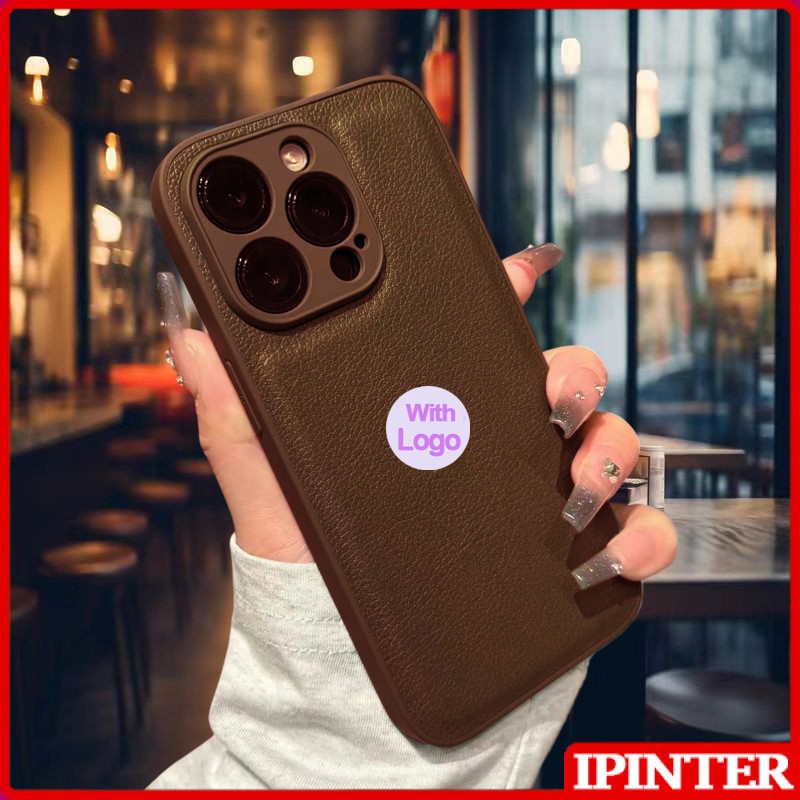 Capa De Textura De Couro De Alta Qualidade Para iPhone Air 17 16 15 14 13 12 11 Pro Max Original Lisa em Oferta na Shopee