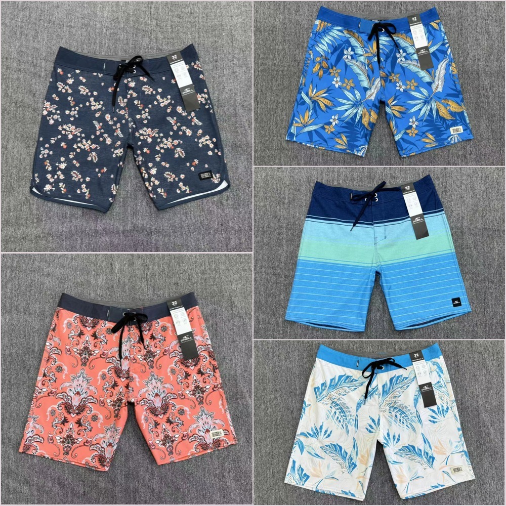 Shorts Masculinos Para Prancha De Surf , Bermuda Elástica De Secagem Rápida Férias Na Praia E Musculação