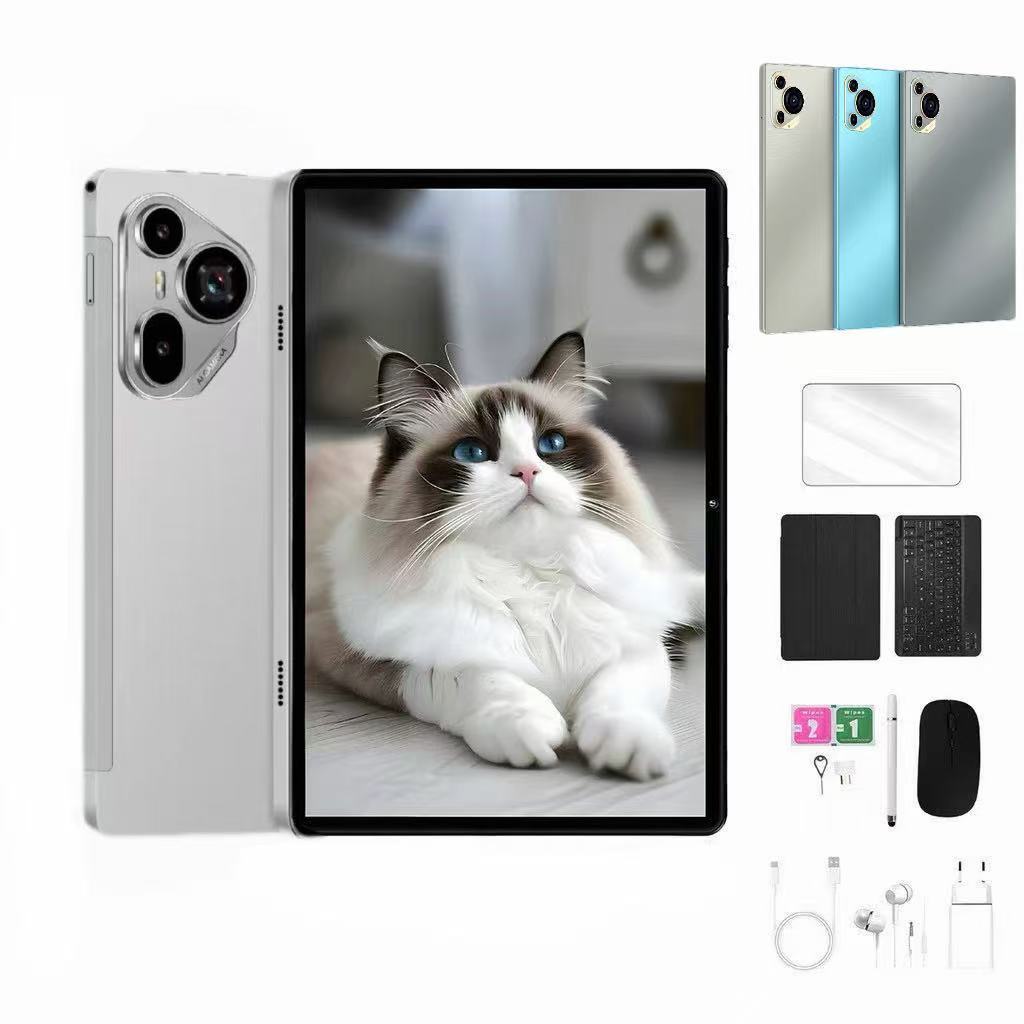 Tablet 10.1” com Teclado+Mouse 6GB RAM 128GB Android Câmera 50MP 8000mAh Android 13