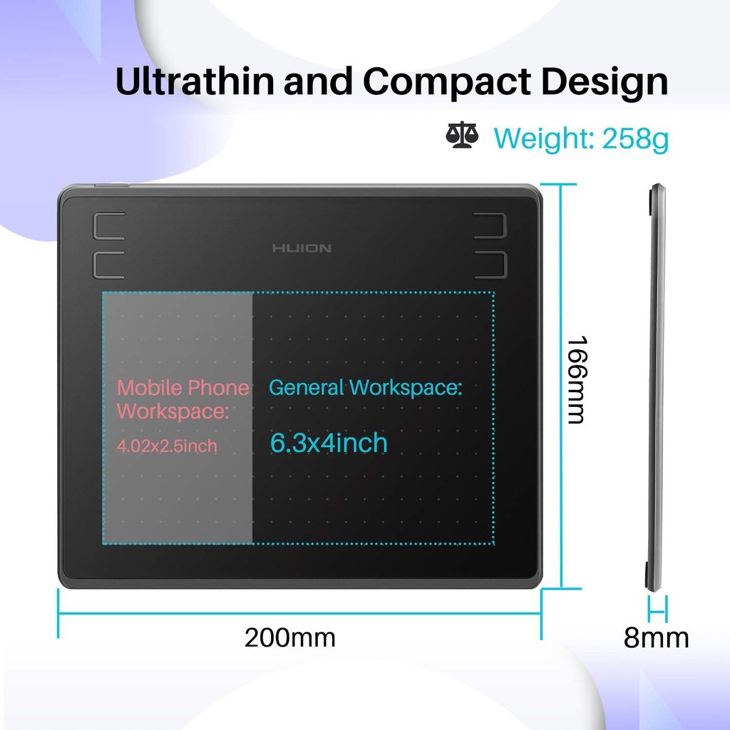 Mesa De Digitalização HUION INSPIROY HS64