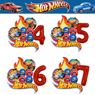 Hot Wheels Tema 9 Unidades/Conjunto De Balões De Folha De Alumínio Para Carros De Corrida Decoração De Festa De Aniversá em Oferta na Shopee