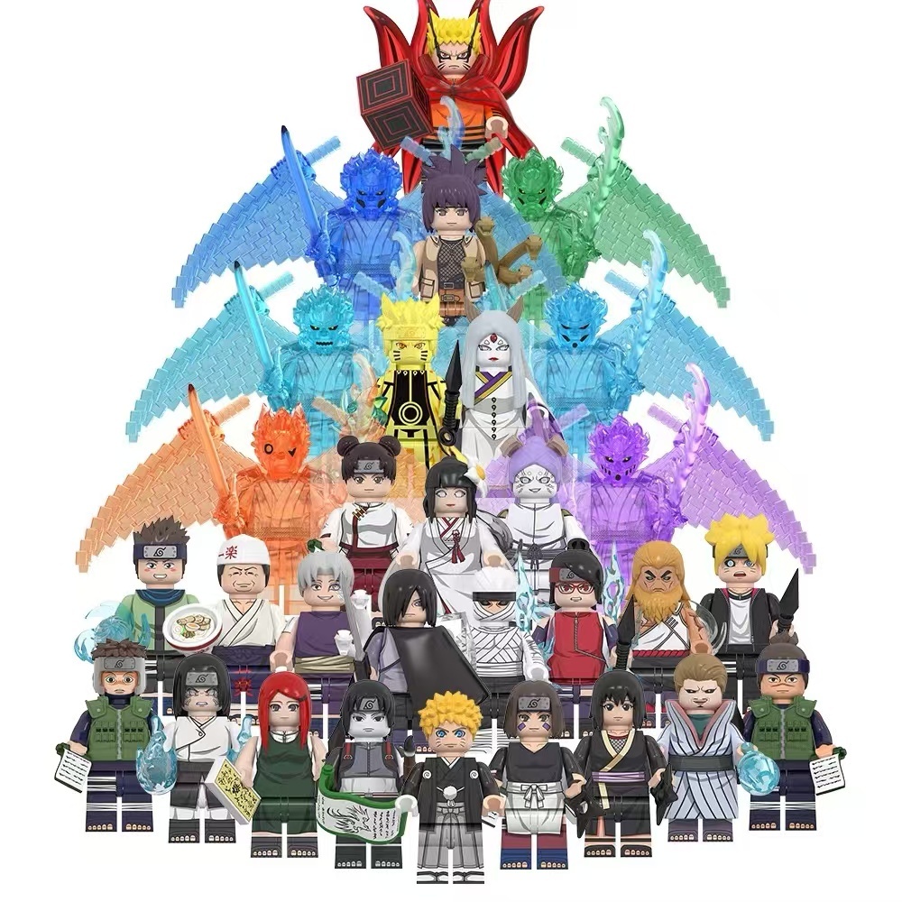 WM6154 WM6153 WM6152 Anime Action Figure Brinquedos De Coleção De Blocos De Construção Para Crianças