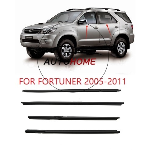 1 Conjunto De Fita De Calafetagem Para Janela Externa TOYOTA FORTUNER 2005 2006 2007 2008 2009 2010 2011 Moldagem De Car