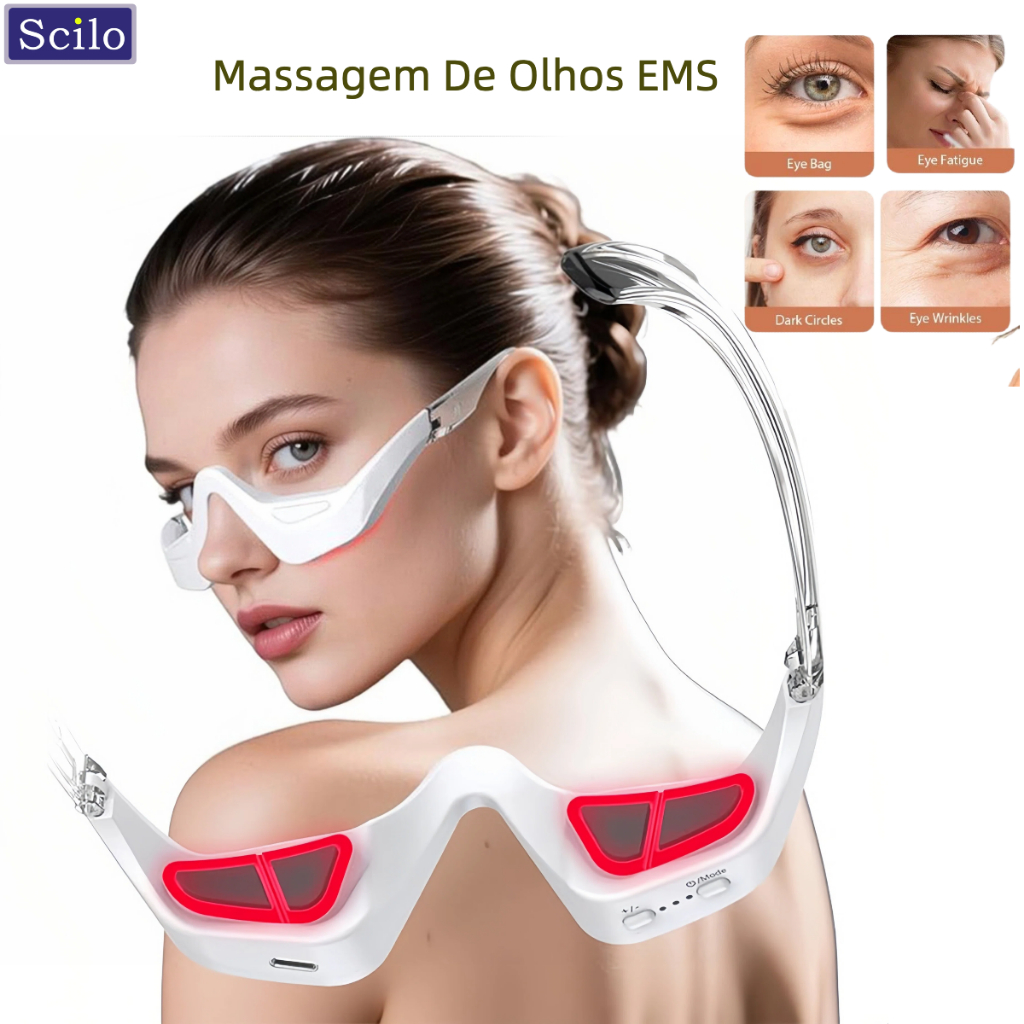 Dispositivo De Levantamento Ocular 3D Luz Vermelha Sob Terapia Massageadora Com Microcorrente E Design De Ajuste 3D | Re
