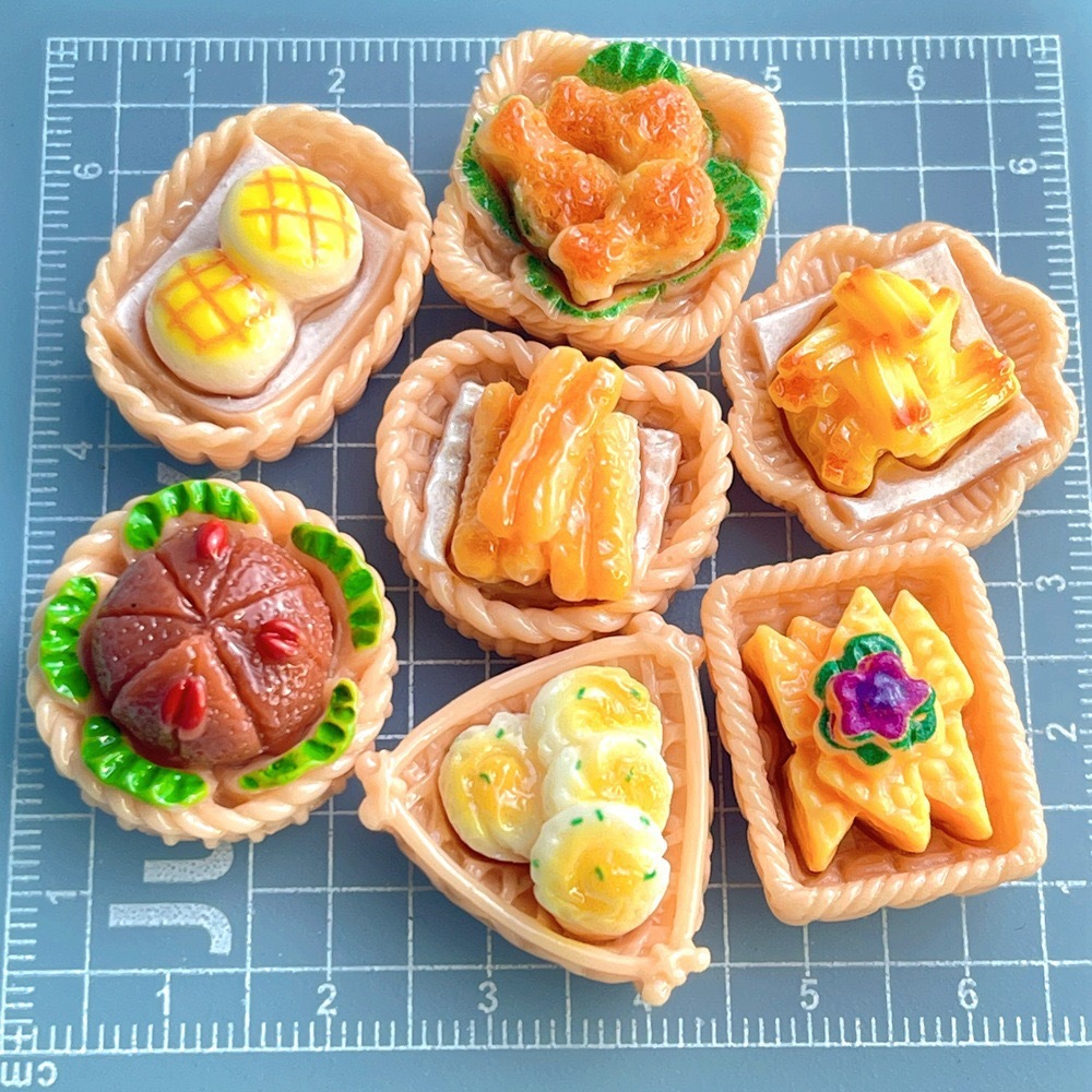 7 Pçs Conjunto Resina Kawaii Café Da Manhã DIY Acessórios De Mesa Casa De Bonecas Estátua Em Miniatura Decoração Escultu