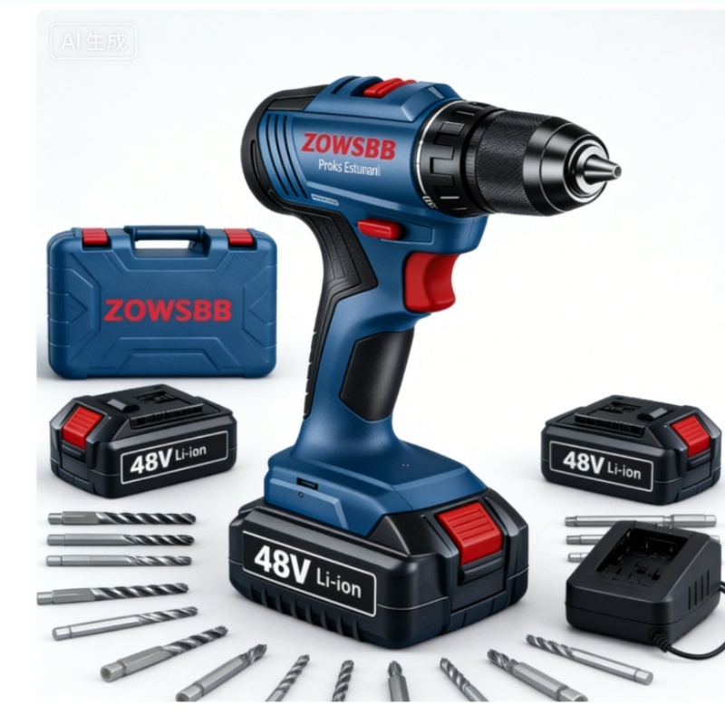 Furadeira Parafusadeira 48V Furadeira De Impacto Profissional Elétrica Alto Torque Universal Bosch