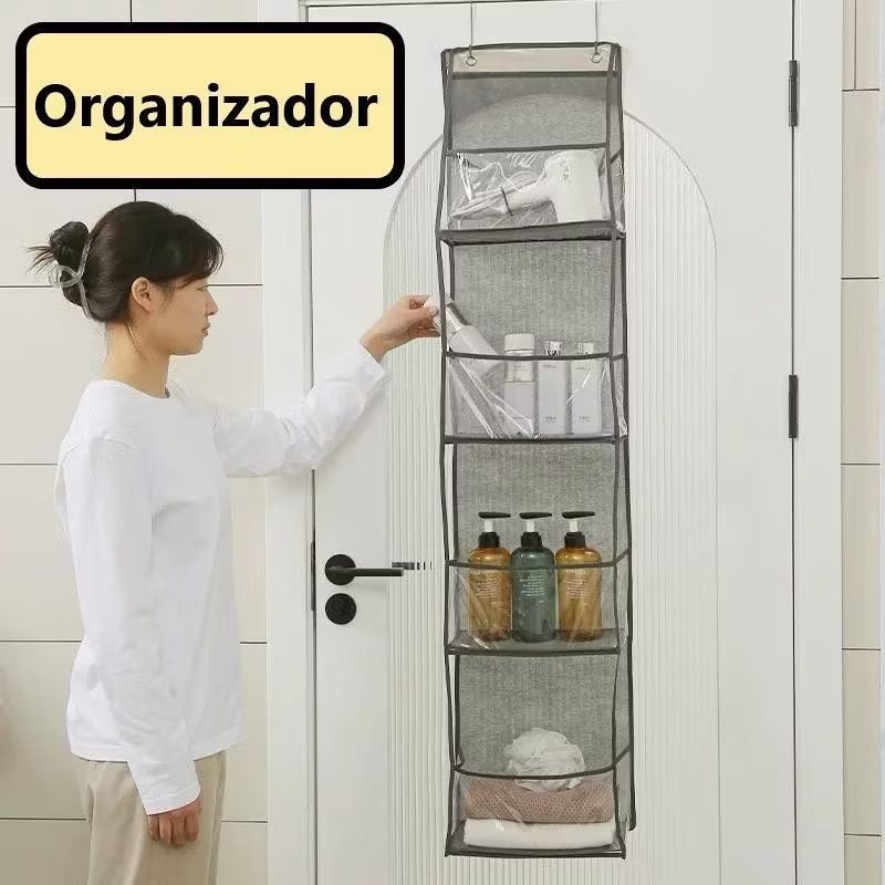 Organizador Multiuso Suporte de Bolsas Cosméticos Pendurado Porta De Tecido Multifuncional Diversos