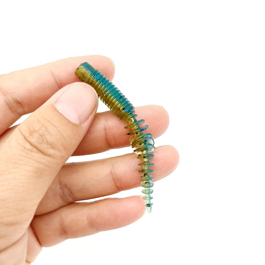 DUODUOYU 10 Pcs TPE Pesca Flutuante Isca Macia Minhoca 65mm/1.2g Iscas Artificiais Wobblers De Leurre Souple Baixo Polei